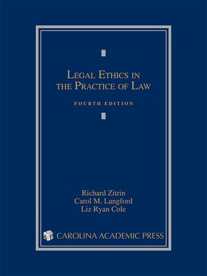 cover image of Legal Ethics in the Practice of Law